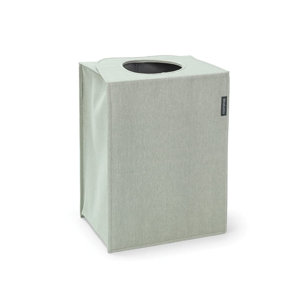 Brabantia - Laundry Bag Rectangular - Foldable Top - Quick-drop Opening - Space Efficient - Easy to Unload - Large Opening for Dirty Clothes - Green -