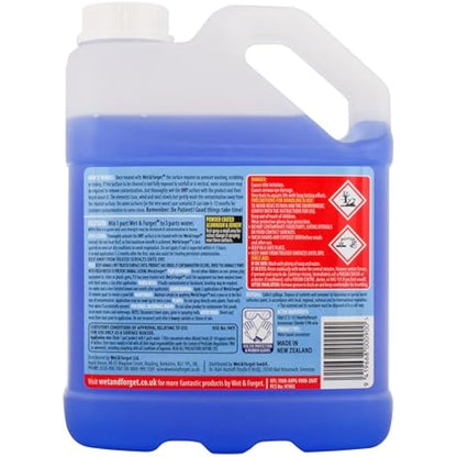Wet & Forget Mould, Lichen & Algae Remover, Outdoor Patio Cleaner, Black Spot Remover, Bleach Free, 2L