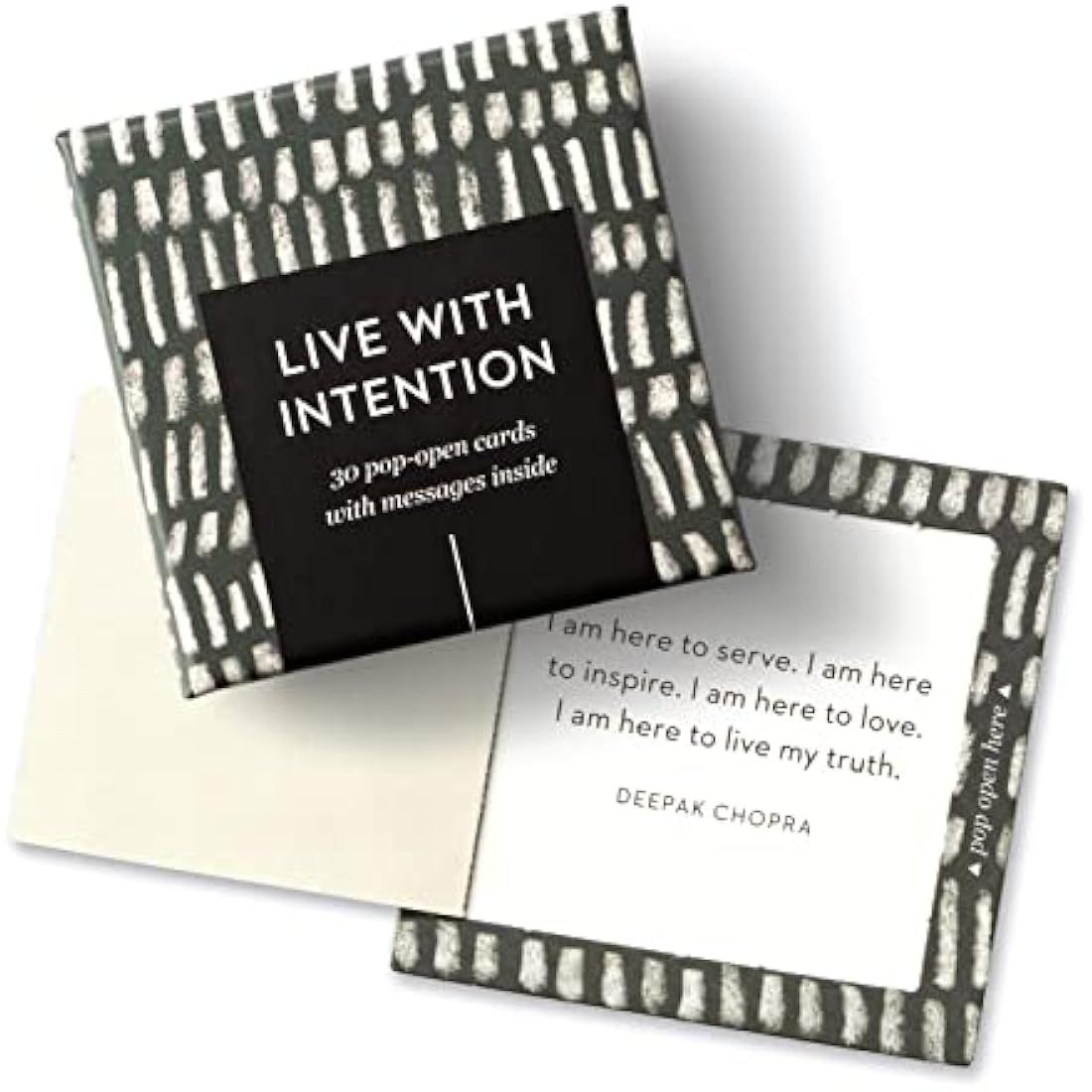 Compendium ThoughtFulls Pop-Open Cards – 4-Pack of Grateful, Live with Intention, Mindfulness, Carpe Diem – 120 Pop-Open Cards, Each with a Different Message Inside
