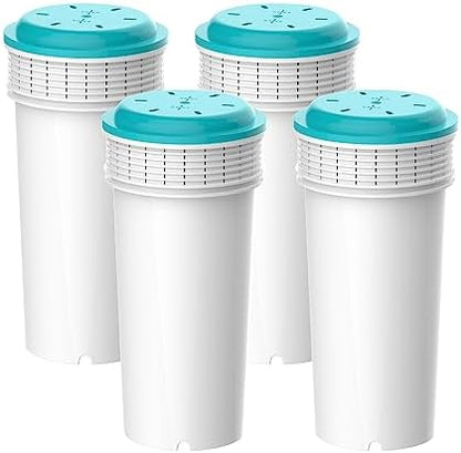 Waterdrop Filter Cartridge, Compatible with Tommee Tippee® Closer to Nature® Perfect Prep® Machine, New Lid, Reduce PFAS, PFOA/PFOS (Pack of 4)