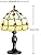 MIAOKE Stained Style Table Lamp, Bedside Lamp Vintage Desk Lamp Antique Art Craft Gifts Lovers Child Living Room Bedroom Study Bookshelf Desk Light