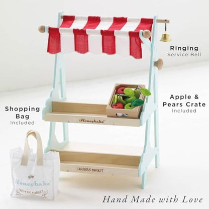 Le Toy Van - Wooden Honeybee Market Play Shop Set | Supermarket Pretend Play Food Shop,Small