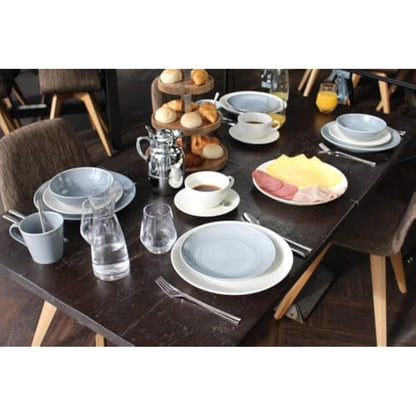 Royal Doulton Gordon Ramsay Maze White Collection Stoneware Set of 12 - Dinner Plates, Side Plates, & Cereal Bowls Ideal for Breakfast, Lunch and Dinner
