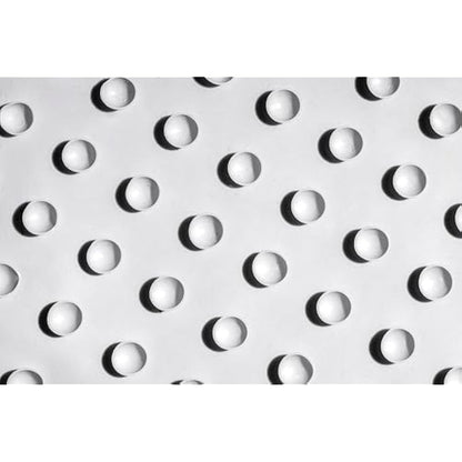 Croydex Rubagrip Square Shower Mat - Secure Grip Suction Cups for a Non Slip Shower Mat with Anti Mould and Anti-Bacterial Additive Made From Natural Rubber, 53x53cm