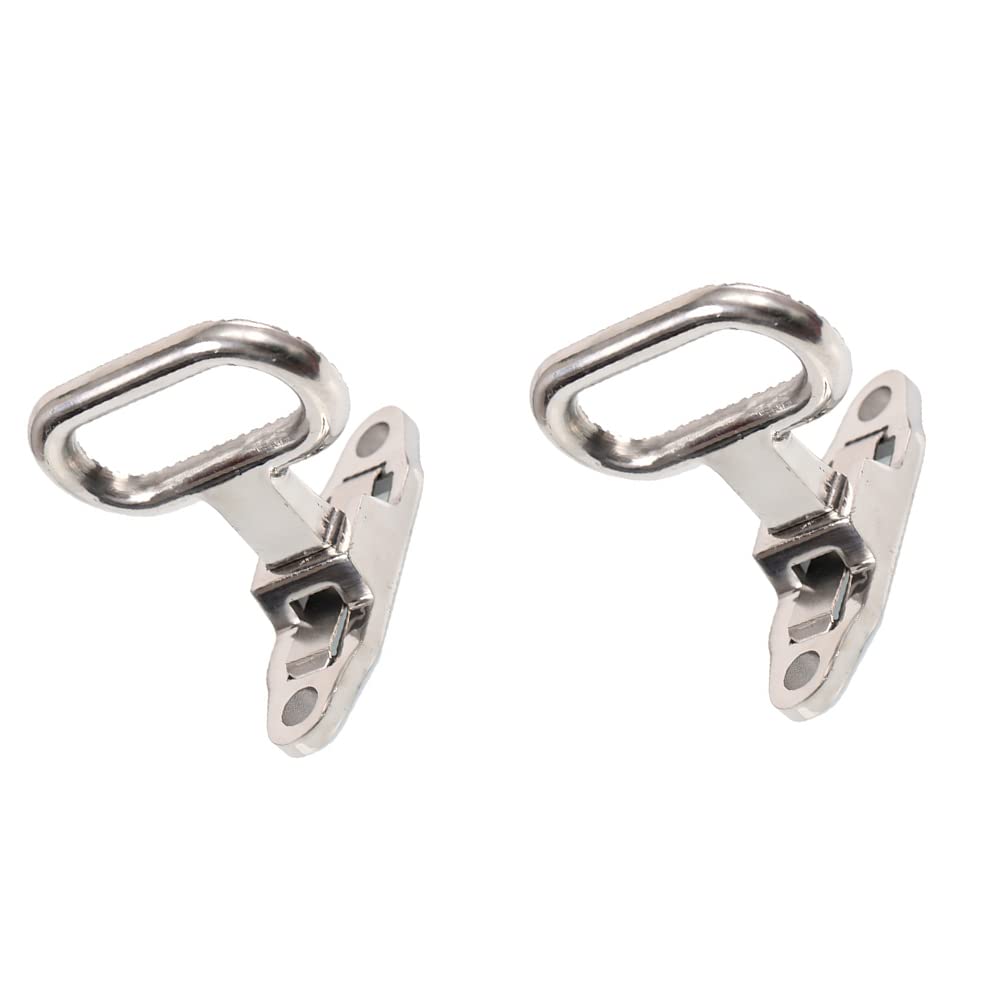 Riloer Foldable Footrest Folding Stirrups Stainless Steel Footrest Stainless Steel Folding Step Grab Handle for RV Truck Bus Trailer Van Camper