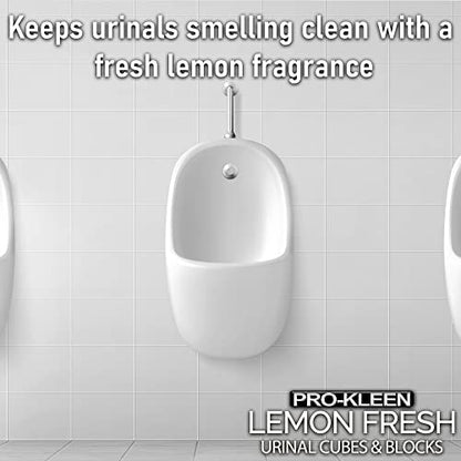 Pro-Kleen Urinal Channel Blocks 3KG - Lemon Fragrance - Non PDCB - Slow Dissolving - 30 Day Control