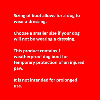 Mikki Dog, Puppy Hygiene Protective Dog Boot - Helps Keep Injured Paws Dry and Clean - Size 2