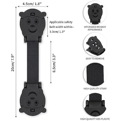 QOPAHI Anti Escape Car Seat Strap Baby Harness Chest Clip, Baby Safety Strap Prevent Kids Taking Their Arms Out of Child Car Seat/High Chairs/Strollers, Car Seat Safety Clip with 2 Dolls2 Pack