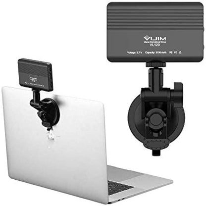 VIJIM VL120 Powerful Portable LED Video Call Lamp Kit with Suction Cup for Laptop/Computer/Monitor