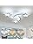 Comely LED Ceiling Light Dimmable, 30W Modern Bedroom Ceiling Lights with Remote Control, Creative Star Design White Chandelier for Living Room, Children's Room, Dining Room