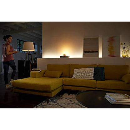 Philips Hue White and Colour Ambiance Bulb Twin Pack with Bridge, E27, 10 W