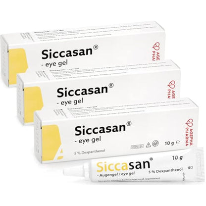 Siccasan Intensive Eye Gel | Corneal Gel & Eye Lubricant | Eye Gel for Dry Eyes| Relief Against Irritated and Sore Eyes | Night Time Eye Gel for Dry Eyes