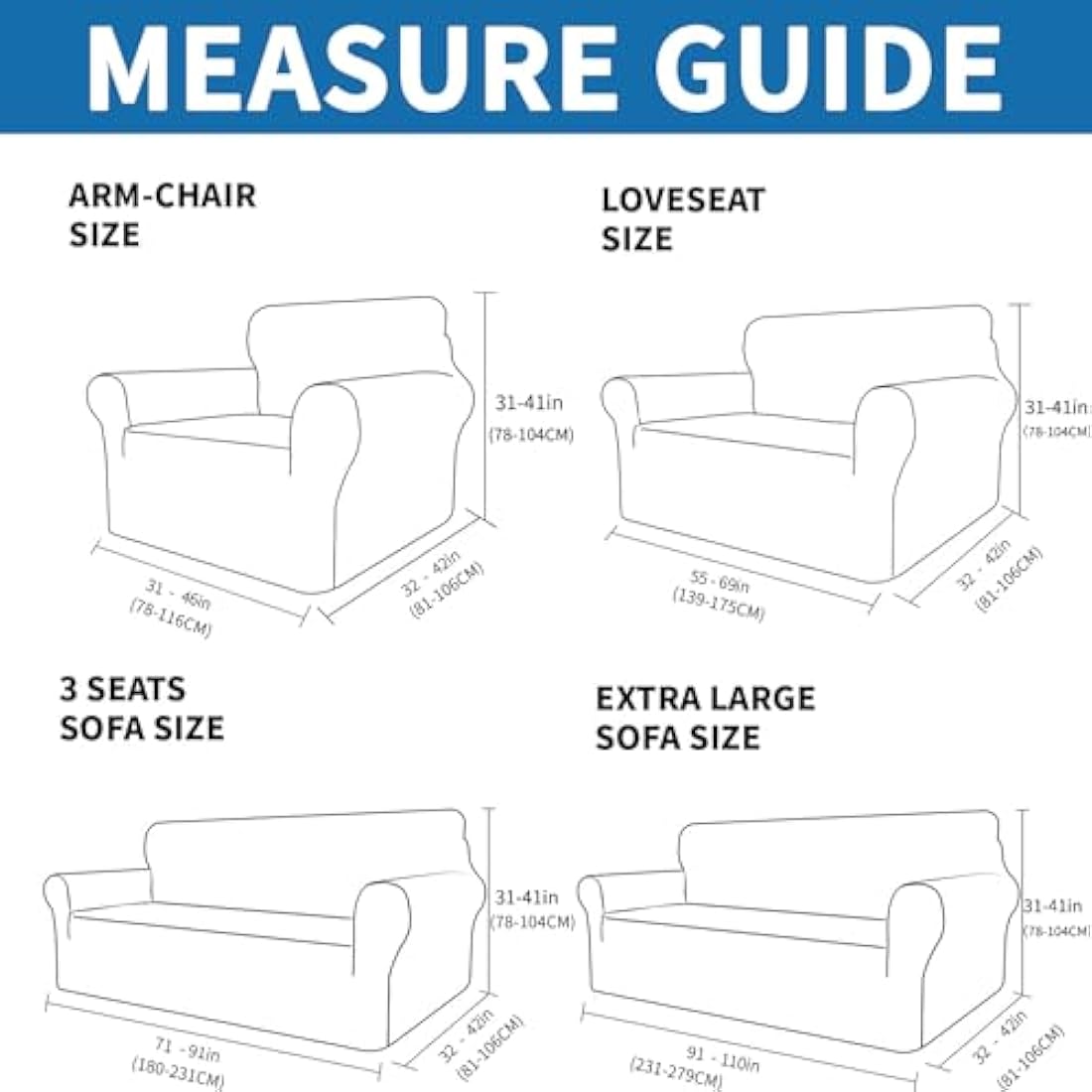 XINEAGE High Stretch Sofa Covers 3 Seater Latest Jacquard 1 Piece Sofa Slipcovers Living Room Universal Couch Covers for Dogs Pet Non Slip Sofa Furniture Protector Washable (3 Seater, Silver Grey)