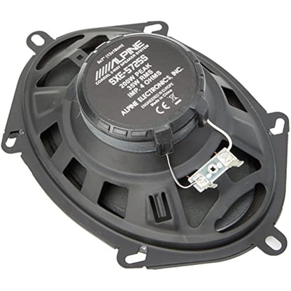 Alpine Electronics SXE-5725S 2 Way 5 x 7 Speakers (200 Watts), Schwarz