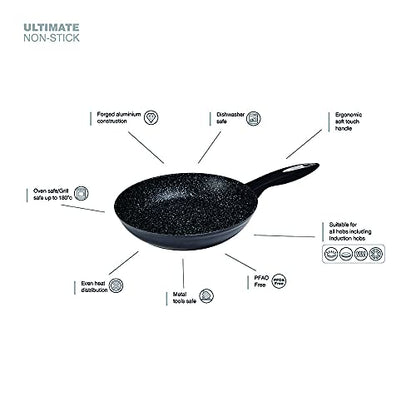 Zyliss Ultimate Non Stick Frying Pan, 24cm, 10 Year Guarantee 3X Layer Durable Non Stick, Easy to Clean, Suitable for All Hobs Including Induction
