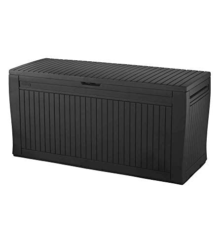 Keter Comfy Storage Box 270 L, Graphite Color, 116.7 x 54.6 x 8.6 cm