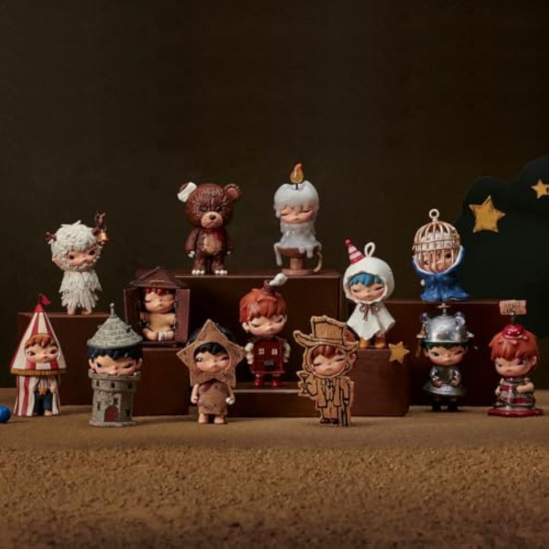 POP MART Hirono Shelter Series Figures Whole Set（12Boxes） 2.5 inches Articulated Character Premium Premium Design Gifts for Fan-Favorite Collectible Toy Art Action Figure