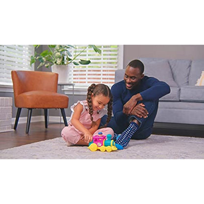 CoComelon Feature Vehicle, Train - Train Vehicle With Sounds - Exclusive Conductor JJ Figure - Fits 4 Figures - Free Wheeled - Play Songs - Toys for Kids, Toddlers, and Preschoolers