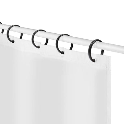 Shower Curtain Rings Plastic Curtain O Rings Hook Hanger Bath Drape Loop Clip Glide 12 Pack O Rings Black