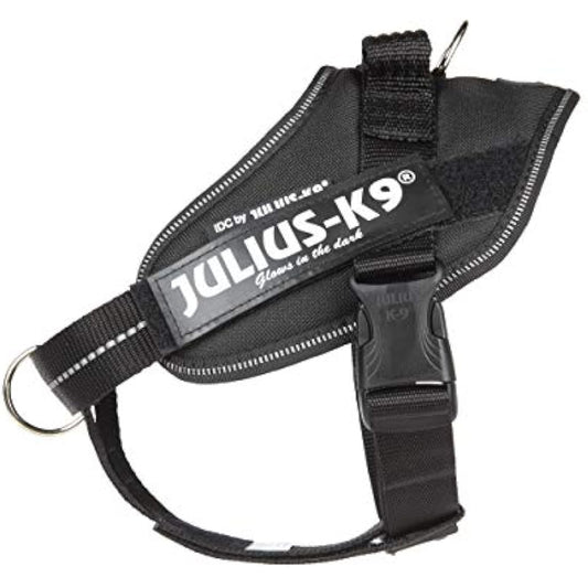 Julius-K9 Dog Harness with Front Control Belt, Black, S/Mini