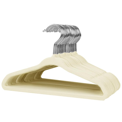 Stormix 11'' Baby Velvet Hangers Non-Slip 32 Pack Cream for Baby Nursery