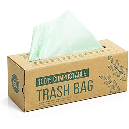 150 Bags Compost Bin Liners 6L 8L 10L 30L Kitchen Waste Bags 100% Biodegradable Bags with EN13432 Certification (6L)
