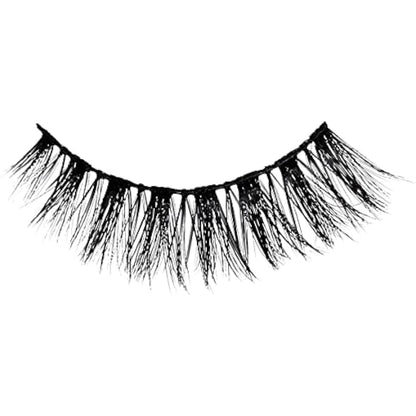 KISS Lash Couture Faux Mink Collection 2 Pairs of False Lashes, Soir, Ultrafine, Tapered, Synthetic Fake Lashes includes Lash Glue