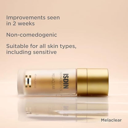ISDIN Isdinceutics Melaclear, Anti-Spot Facial Serum, 71% Reduction of Spots and Visible Results in 14 days, 30 ml