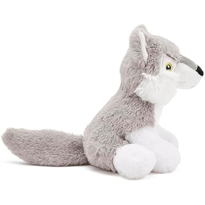 Zappi Co Ultra Soft Wolf Plush Toy (22 cm Length) - 100% Recycled, Eco-Friendly, Newborn Gift, Realistic Lifelike