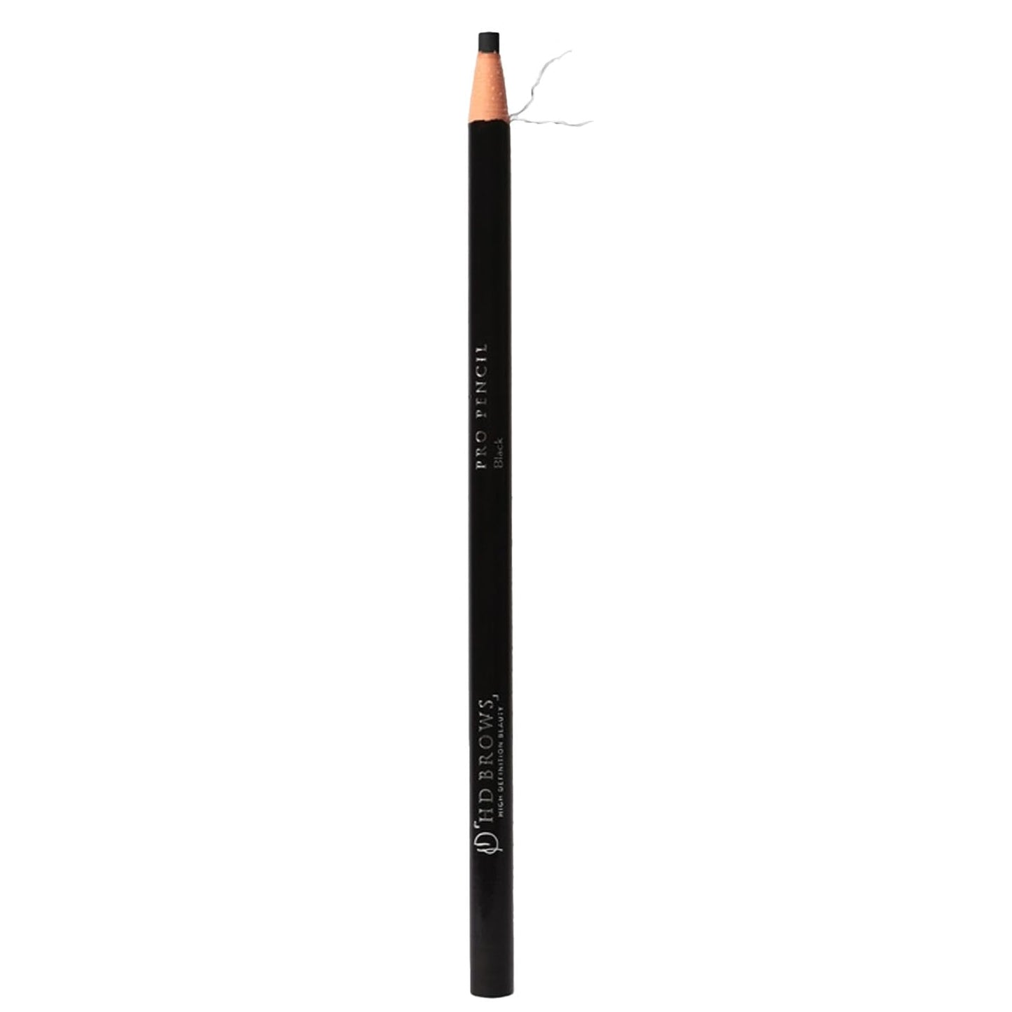 HD BROWS Pro Pencil - Ultra-Fine Hair Stroke Pencil, Creates Realistic Strokes, Ultra-Fine Tip, Available in 4 Shades, Black - Ideal for Dark Hair or