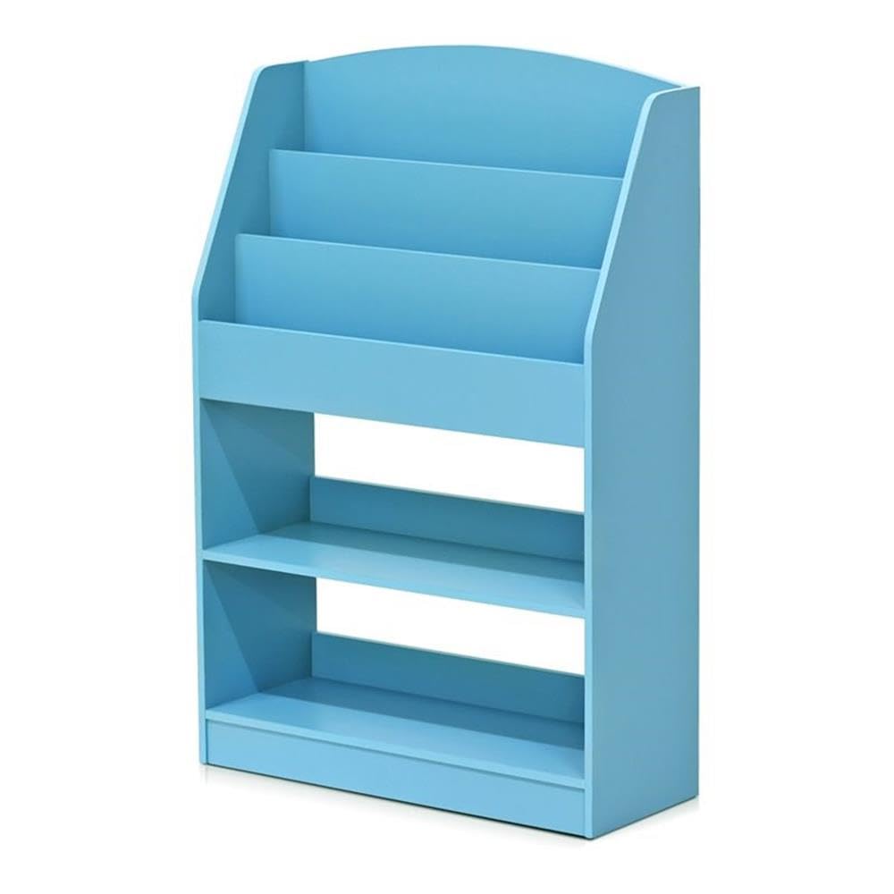 Furinno LOVA Book Shelf, 5-Tier Magazine Bookshelf, Bookcase with Open Shelves Storage, 9.4 x 24.6 x 37, for Living Room, Bedroom, Home Office