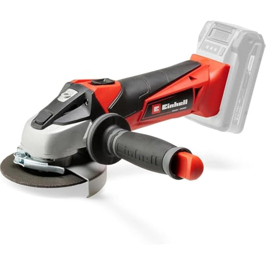 Einhell Power X-Change 115mm (4 Inch) Cordless Angle Grinder - 18V Disc Battery Grinder For Cutting, Grinding And Polishing - TE-AG 18/115 Li Solo Power Tool (Battery Not Included)