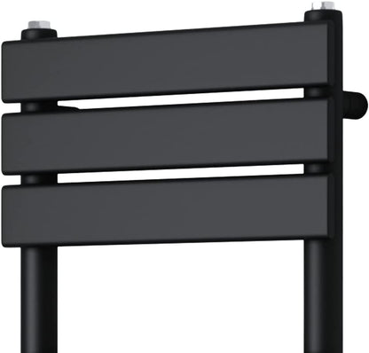 Warmehaus Black 1000x600mm Flat Panel Heated Towel Rail 68mm