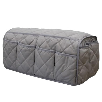 Namvo Sofa Chair Couch Armrest Organizer, Anti-Slip Armchair Storage Bag, Fits For Tablet, Phone, Pad, Book, Magazines, TV Remote Control Grey