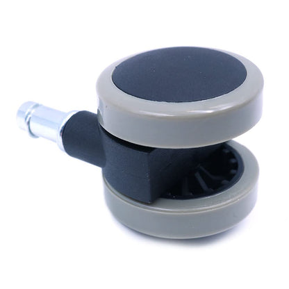WANGCL Office Chair Casters Floor Protecting Rubber Set of 5 50 MM Castor Wheels with Standard Stem Size Gray