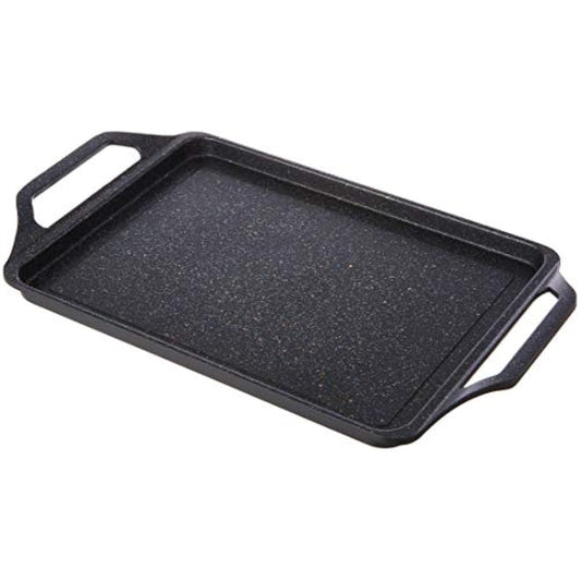 WECOOK! Ecochef Induction Roasting Pan, 43 x 25 cm, Cast Aluminum, Non-Stick Titanium Quantanium Ecological Without PFOA, 5 mm Thickness, Silicone Handles, Ceramic Hob, Gas, Oven