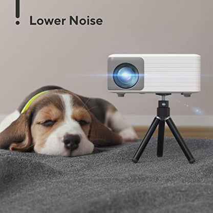 Mini Projector, AKIYO O1 2025 Upgraded 15000Lumen Projector, 50% Zoom, ±50° Keystone, Portable Projectors 1080P Full HD Supported, Compatible with iOS/Android/TV Stick/HDMI/USB/Switch(Tripod Included)