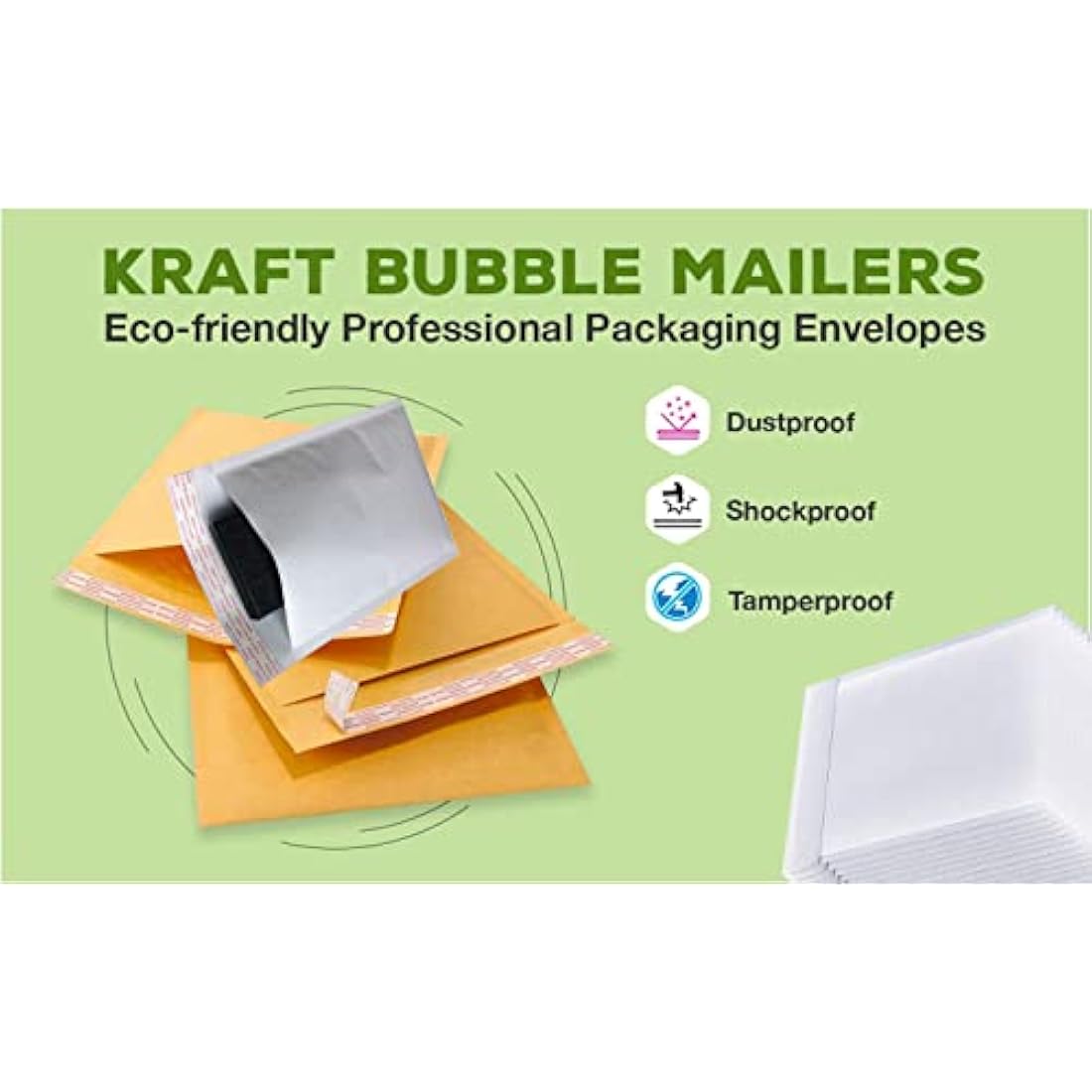 NaXew Padded Envelopes A4, with Easy Tear Strip Peel + Seal Bubble Mailer Bags Postal Wrap Envelope Cushioned Protective Packaging 220 x 340 mm (White A4, 10pcs)