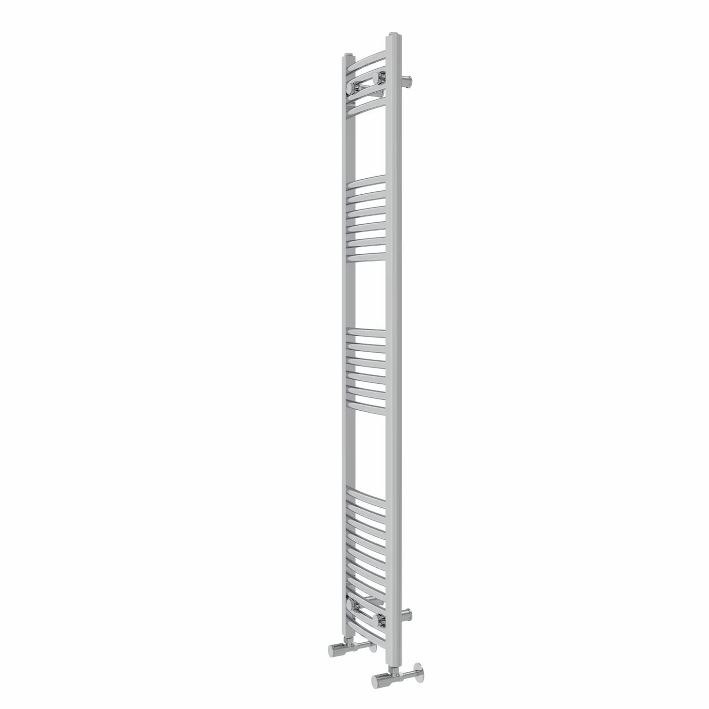 Warmehaus Curved Bathroom Heated Towel Rail Radiator Chrome 1600x300mm