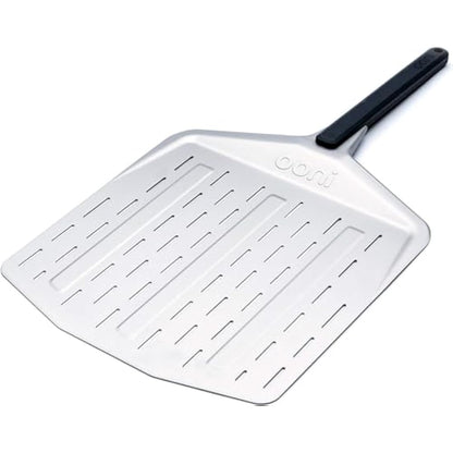 Ooni 14” Perforated Pizza Peel – Long Handle Perforated Aluminium Pizza Paddle – Lightweight Pizza Turning Peel Outdoor Pizza Oven Accessories