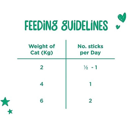 Webbox Tasty Sticks Cat Treats, Salmon and Trout - Kitten Friendly, Wheat and Grain Free, No Artificial Colours (25 x 6 Packs)
