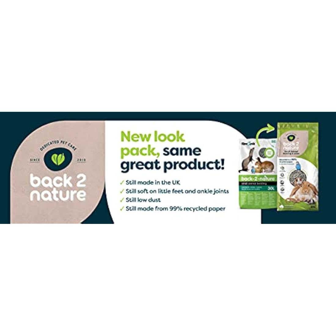 back-2-nature Small Animal Bedding and Litter 20L