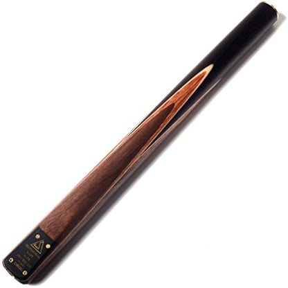 CUESOUL 57" 3/4 Jointed Snooker Billiard Pool Cue Handcrafted 18oz with Telescopic Aluminium Extension & 6" Walnut Extension, Ash Shaft & Walnut Butt, in Aluminium Cue Case, 9.5mm Tip Snooker Cue Set