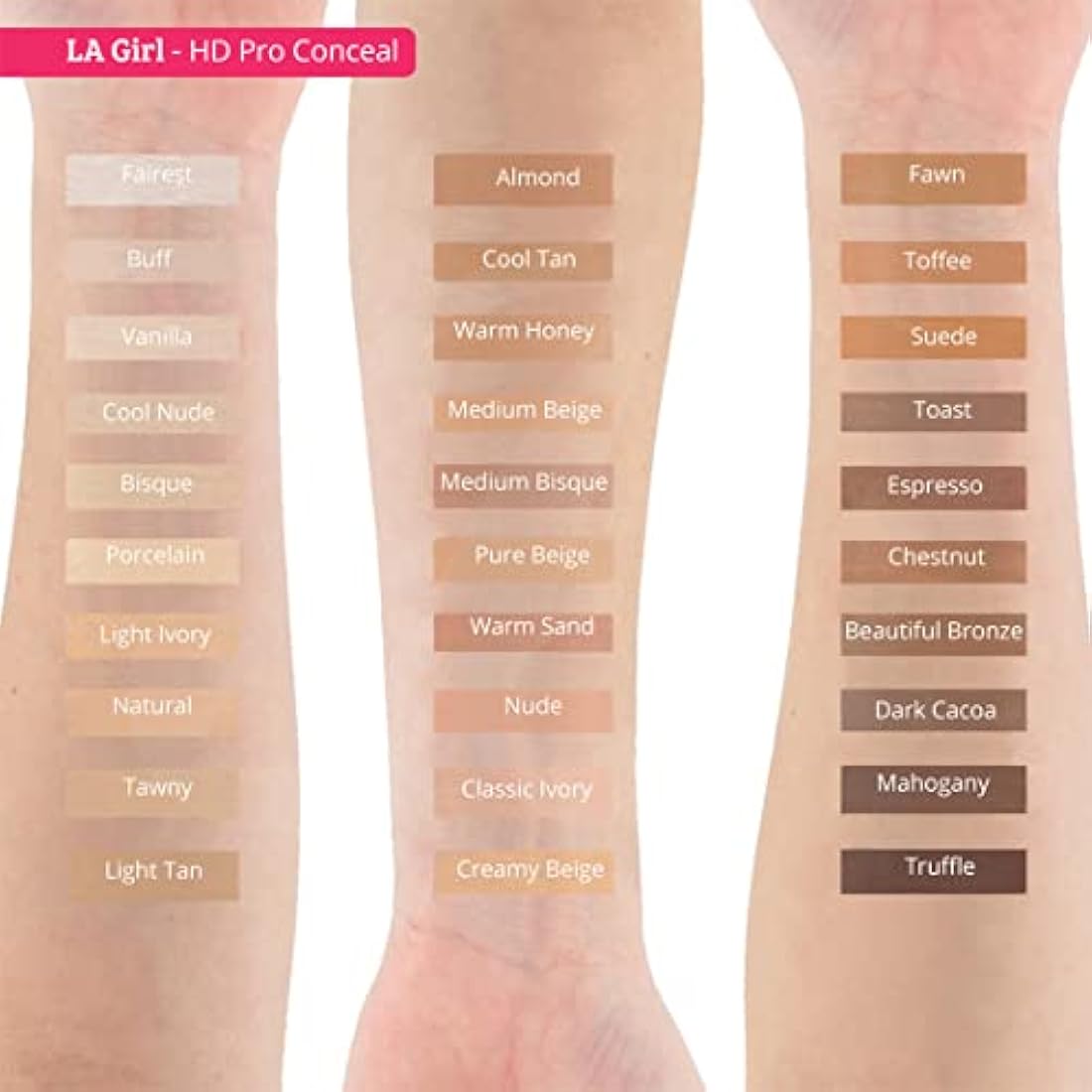 L.A. Girl Cosmetics Pro Conceal HD Concealer, Medium Bisque 8 g