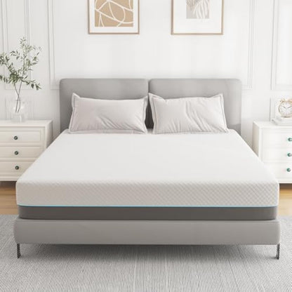 wowttrelax Memory Foam Mattress, 3FT Single Mattress, Medium Firm, Soft Skin-friendly Durable, Breathable Comfort Sleep, Back Pain Support (90x190x20cm)