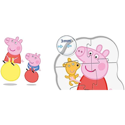 Clementoni 20829, Peppa Pig My First Puzzles for Toddlers - 3+6+9+12 Pieces, Ages 2 Years Plus