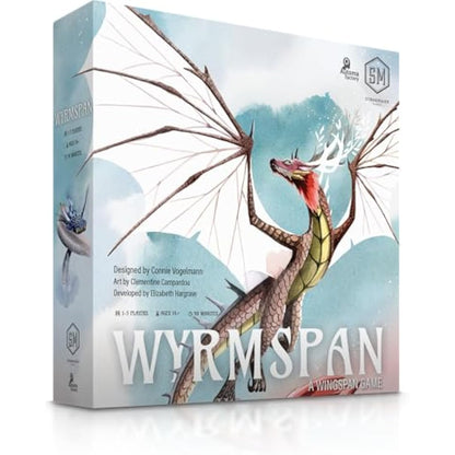 Stonemaier Games, Wyrmspan, Family Board Game, Ages 14+, 1-5 Players, 90 Minutes Playing Time