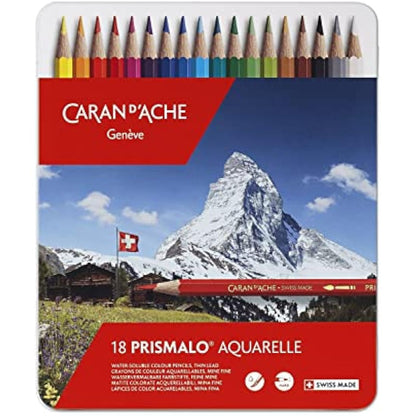 Caran d'Ache SG Education CD 0999-318 Prismalo Aquarelle Watercolour Pencil (Pack of 18)