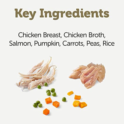 Applaws 100% Natural Wet Dog Food, Chicken Breast with Salmon and Vegetables, 12 x 156 g,Package may vary