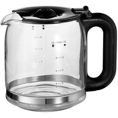 Russell Hobbs Buckingham Filter Coffee Machine, 1.25L Carafe/10 cups, 1-4 Cup brewing option, Fast brew, 24hr timer, 40min keep warm, Pause & Pour, Washable filter, Auto clean, 1000W, 20680